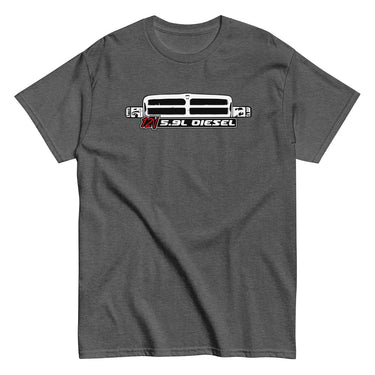 Second Gen 12v 5.9 Diesel Truck T-Shirt in grey